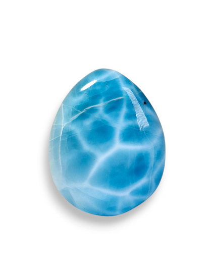 27 CT Larimar Cabochon  Loose Blue Gemstone Natural Dominican  making