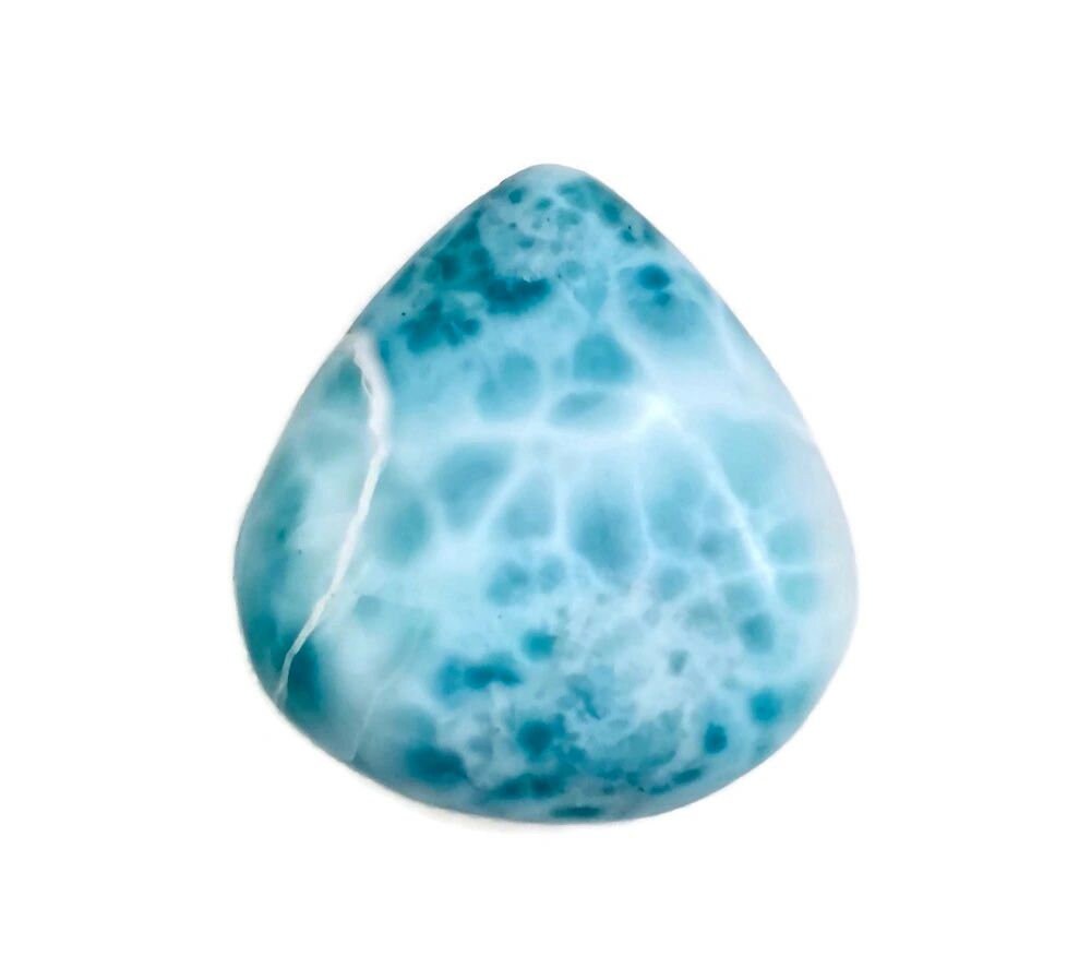 119 CT Natural Dominican Nice Blue Larimar Stone Cabochon