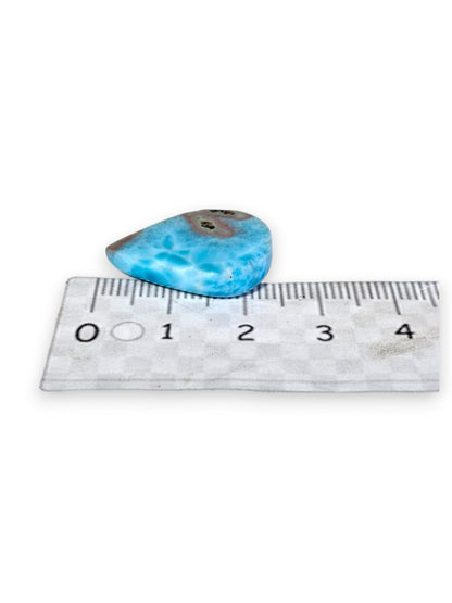 72CT Larimar Cabochon Teardrop Loose Gemstone Natural Dominican Rep. Blue Stone Jewelry Making (Copy)