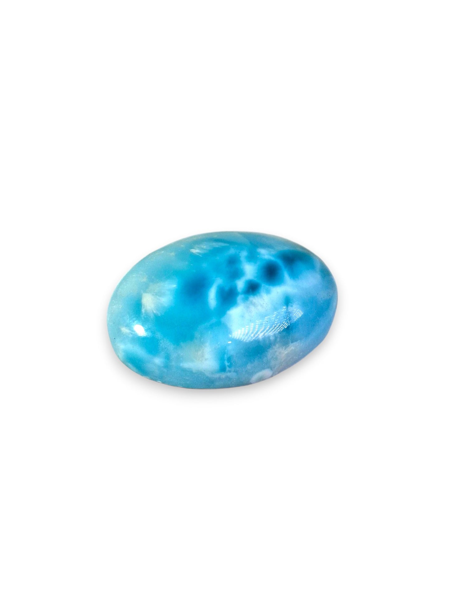 92 CT Natural Dominican Nice Blue Larimar Stone Cabochon