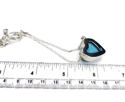 Dominican Nice Blue Larimar Stone Necklace Handcrafted
