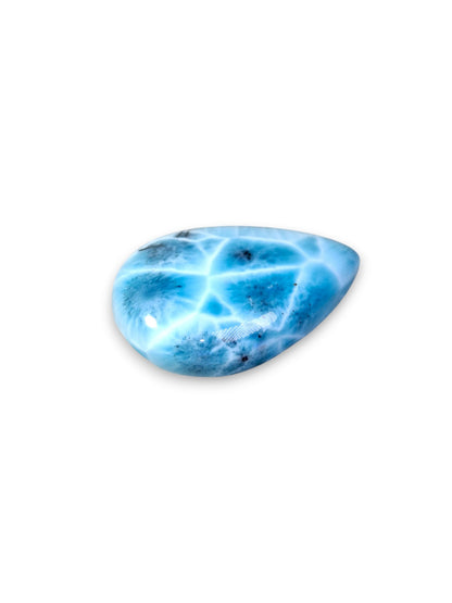 58 CT Natural Dominican Nice Deep Blue Larimar Stone Cabochon