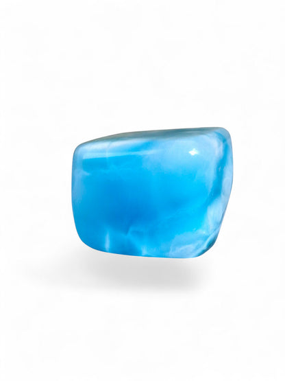 50 g Full Polished Natural Dominican Blue Larimar Stone Specimen Healing