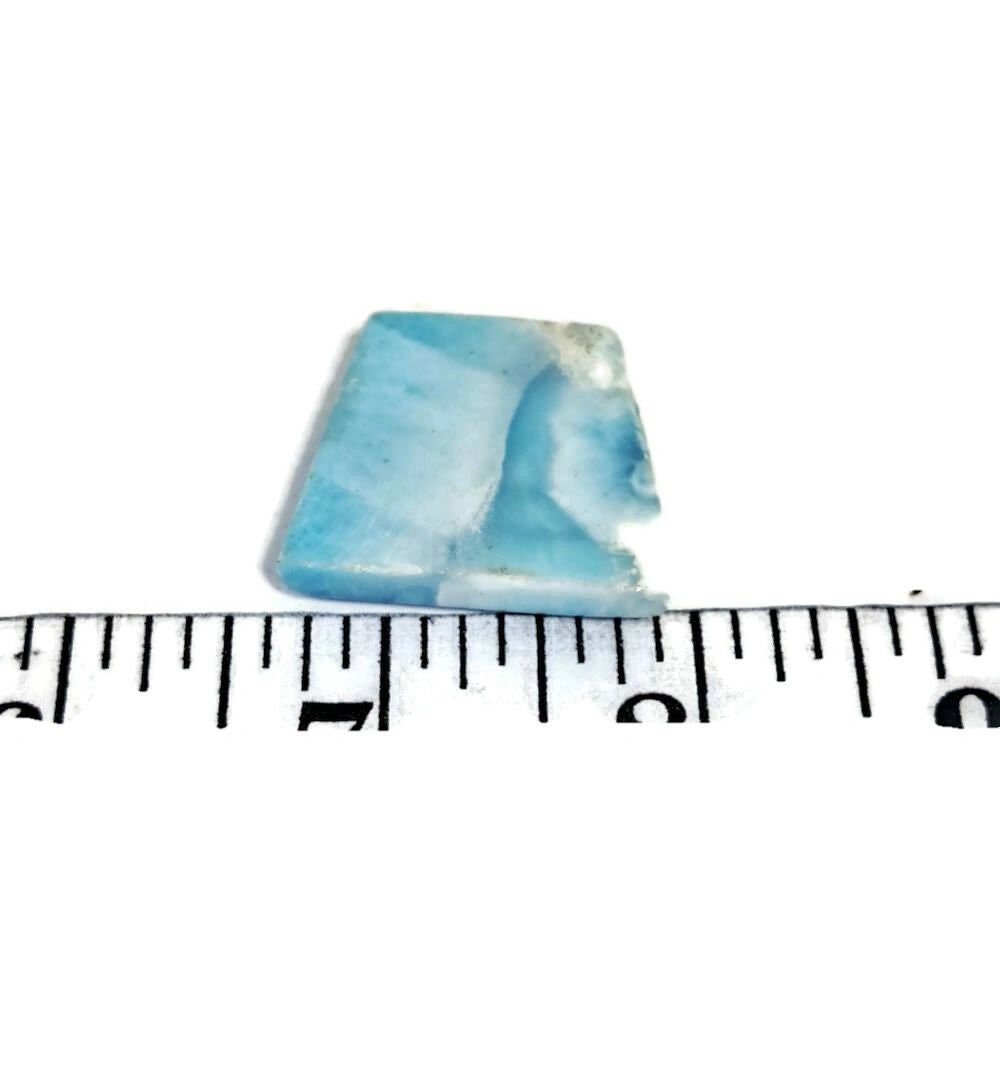 75 CT Natural Dominican Nice Blue Larimar Stone Cabochon