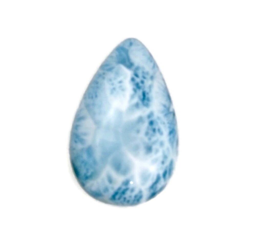 93 CT Natural Dominican Nice Blue Larimar Stone Cabochon