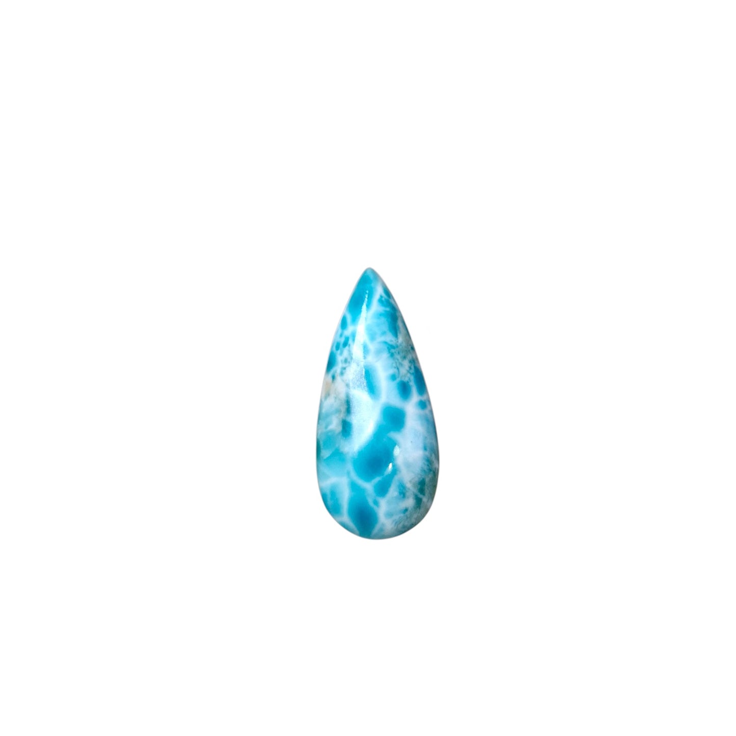 34 CT Natural Dominican Nice Sky Blue Larimar Stone Cabochon