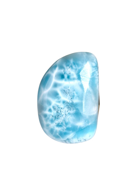 127 CT Natural Dominican Nice Blue Larimar Stone Cabochon
