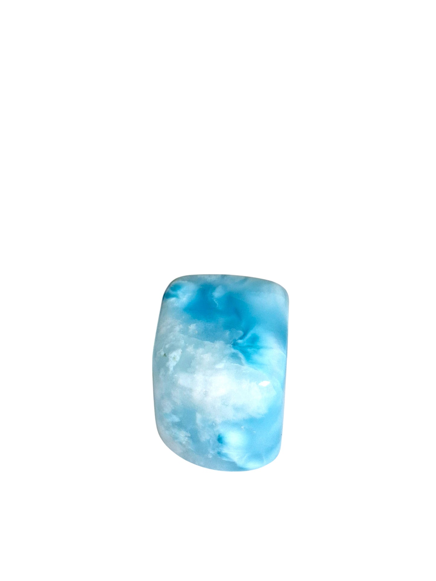 50 g Full Polished Natural Dominican Blue Larimar Stone Specimen Healing