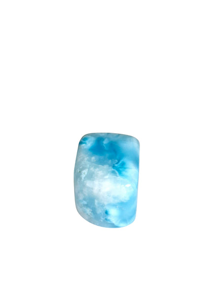 50 g Full Polished Natural Dominican Blue Larimar Stone Specimen Healing