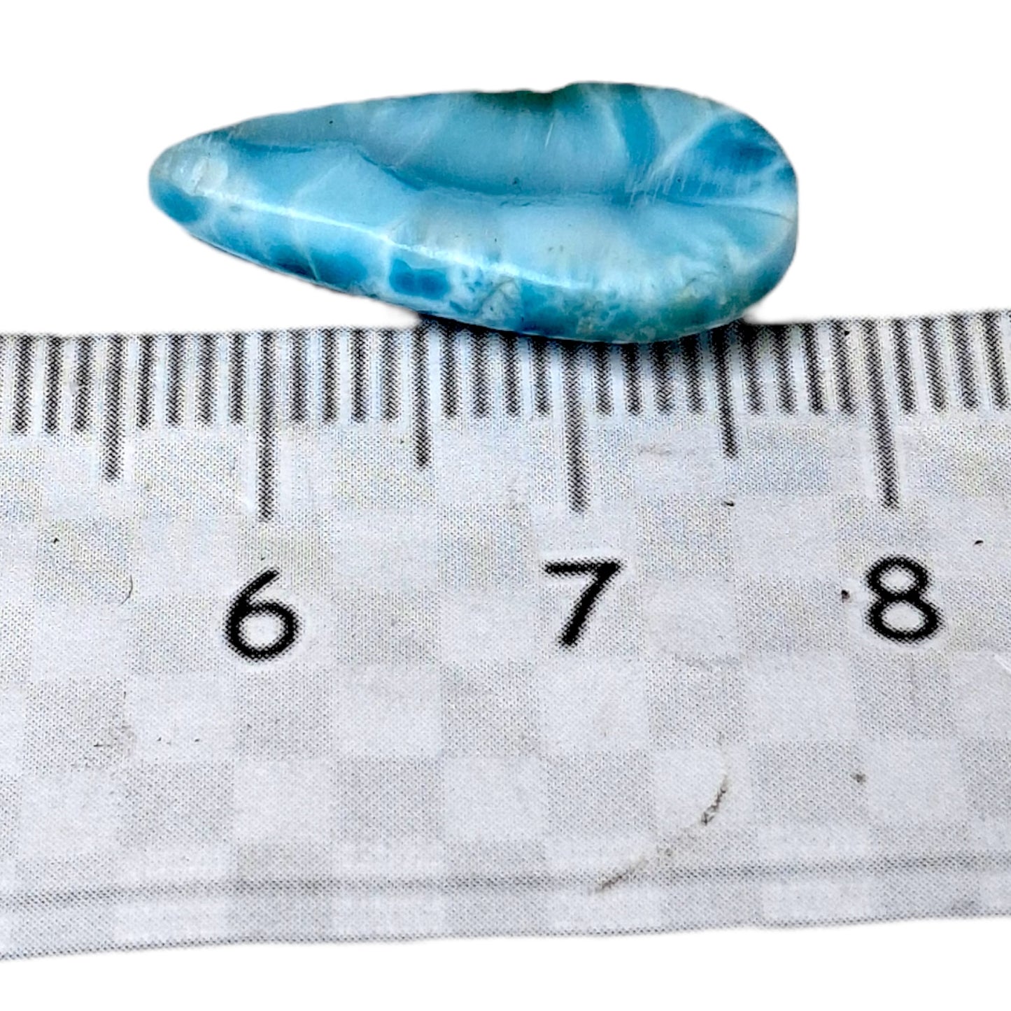 34 CT Natural Dominican Nice Sky Blue Larimar Stone Cabochon
