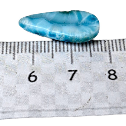 34 CT Natural Dominican Nice Sky Blue Larimar Stone Cabochon