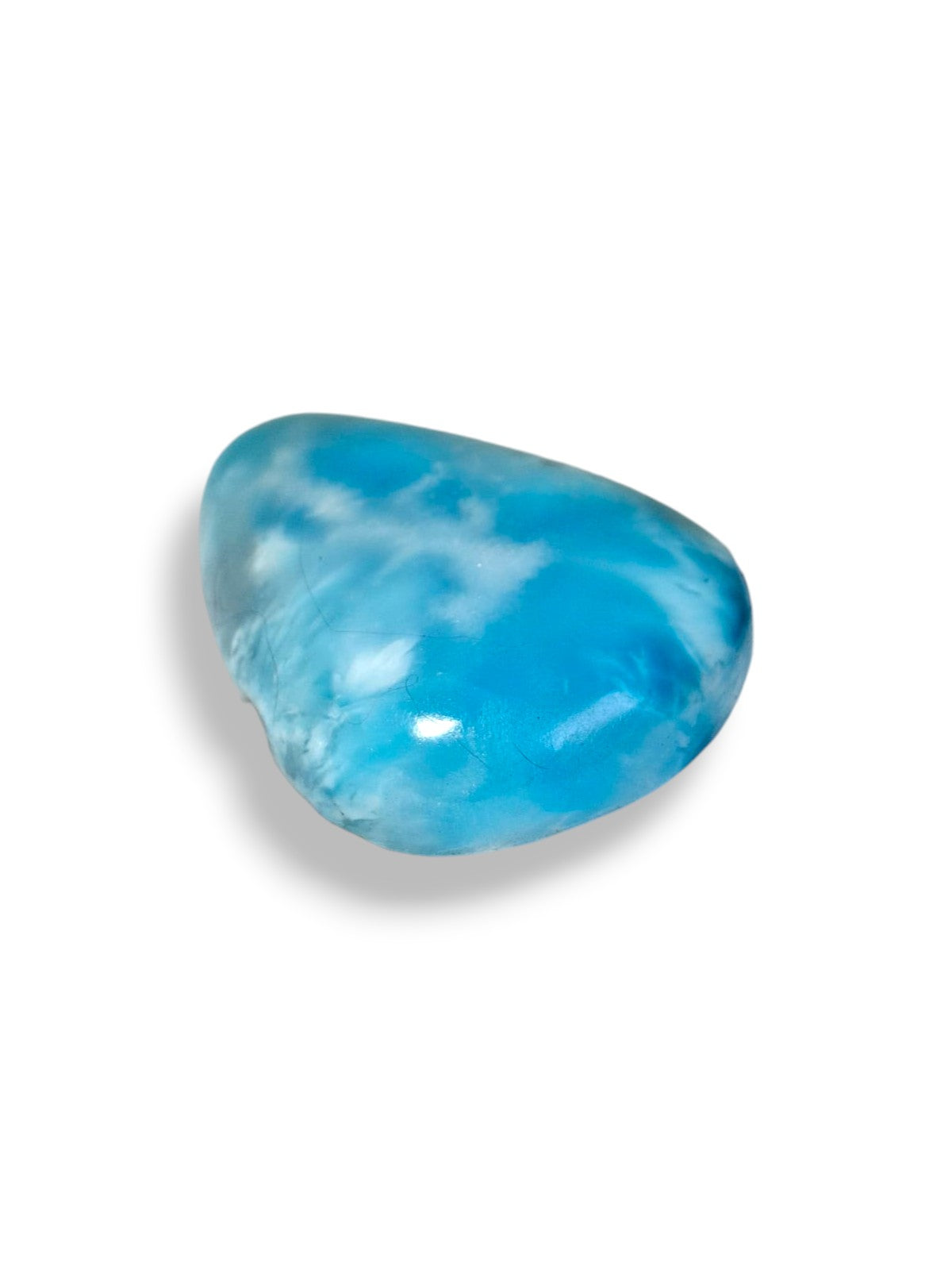74 CT Cabujón de Piedra Larimar Natural Dominicano Azul Cielo Bonito