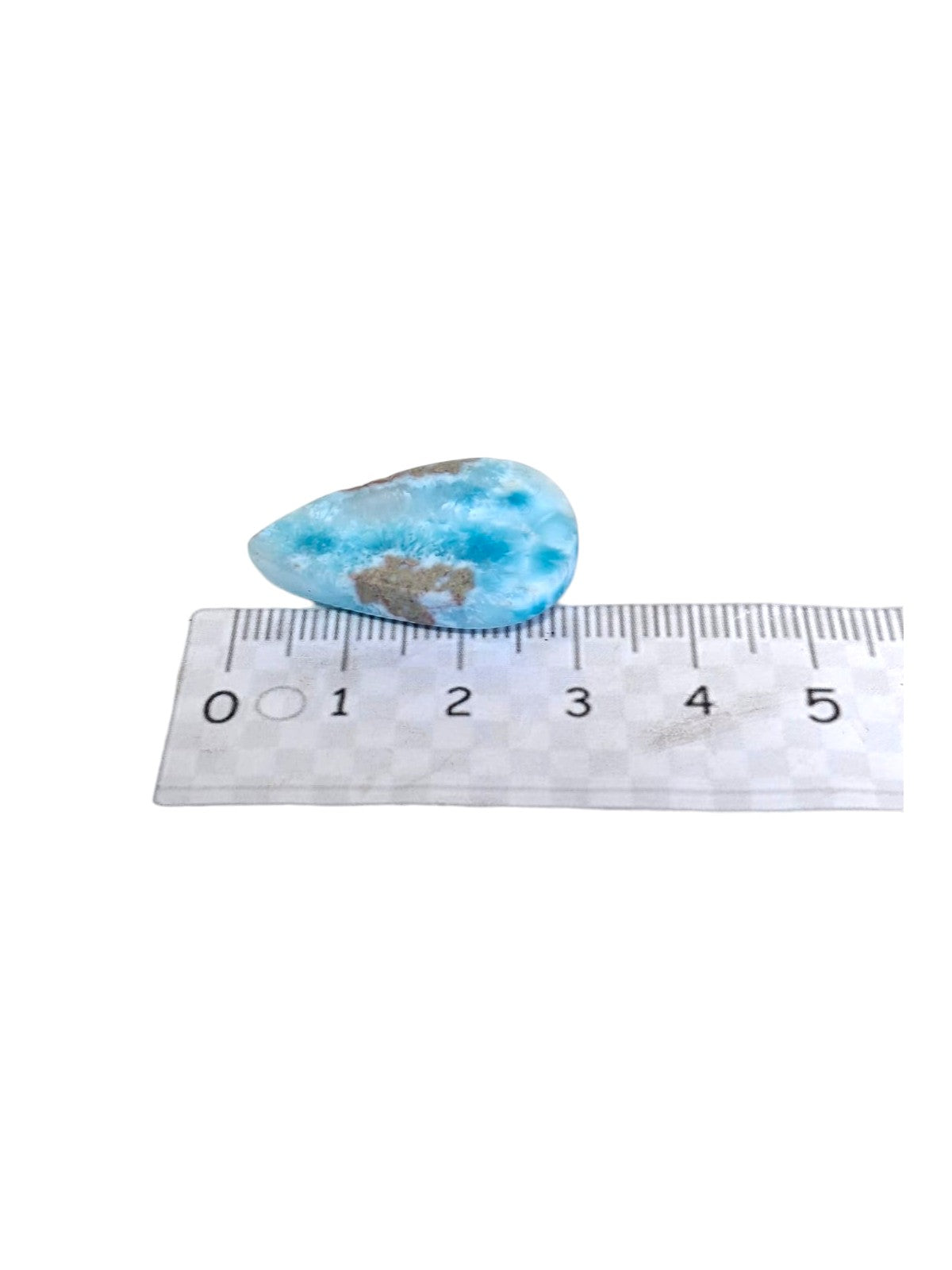 74 CT Cabujón de Piedra Larimar Natural Dominicano Azul Cielo Bonito