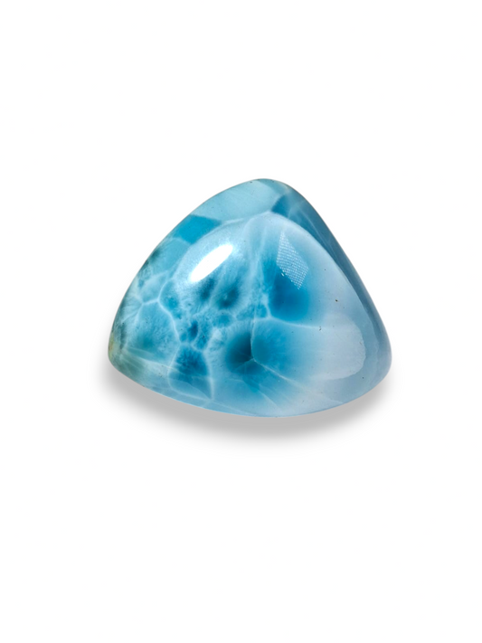 Cabochon en larimar de 90 carats, pierre précieuse bleue naturelle dominicaine, pour la création