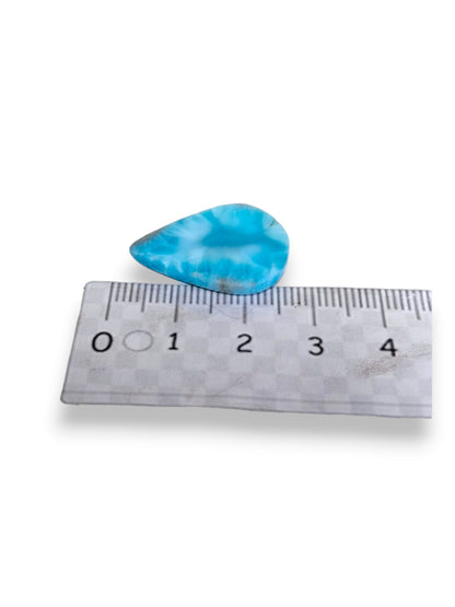 Natural Larimar Loose Cabochon Freeform  68 Carats  Dominican Blue Gemstone Cab