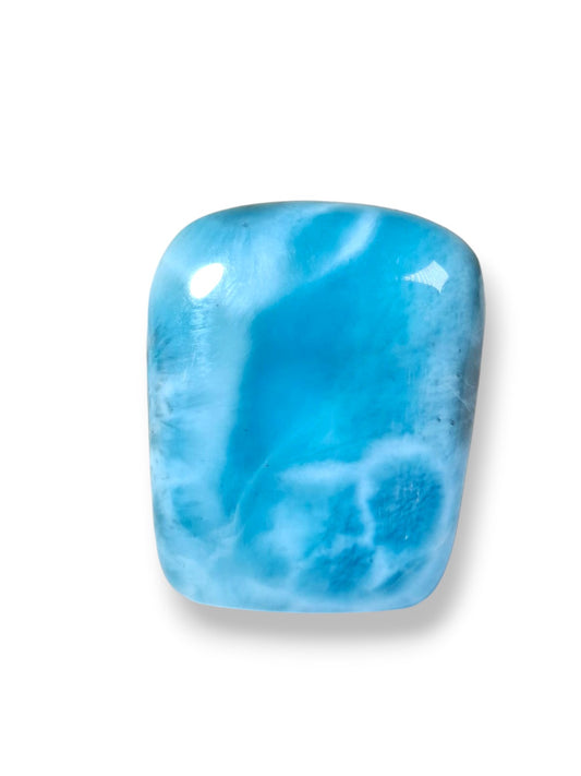 Cabochon 45 CT en pierre de larimar bleu naturel de République dominicaine