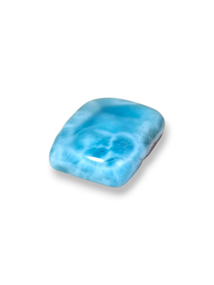 45 CT Natural Dominican Nice  Blue Larimar Stone Cabochon