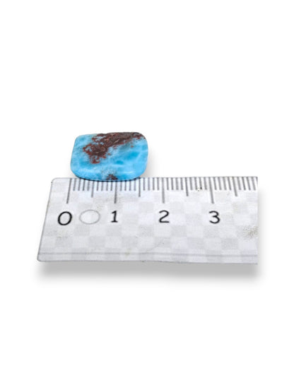 45 CT Natural Dominican Nice  Blue Larimar Stone Cabochon