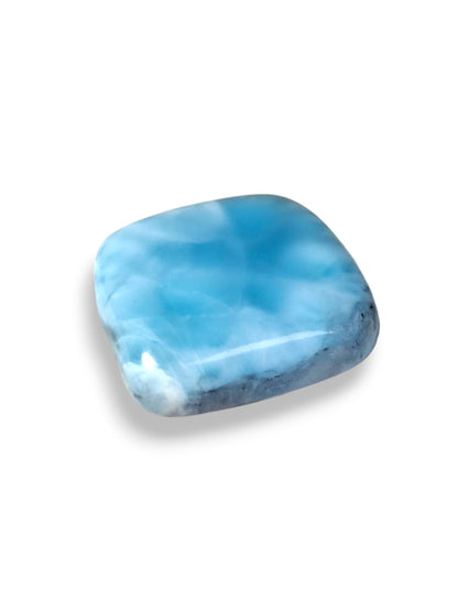 71 CT Natural Dominican Nice  Blue Larimar Stone Cabochon