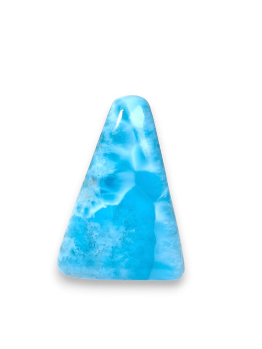 Cabochon de Larimar 42CT Pierre précieuse bleue lâche Naturelle Dominicaine pour la fabrication de bijoux