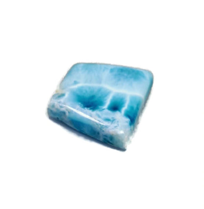 75 CT Natural Dominican Nice Blue Larimar Stone Cabochon