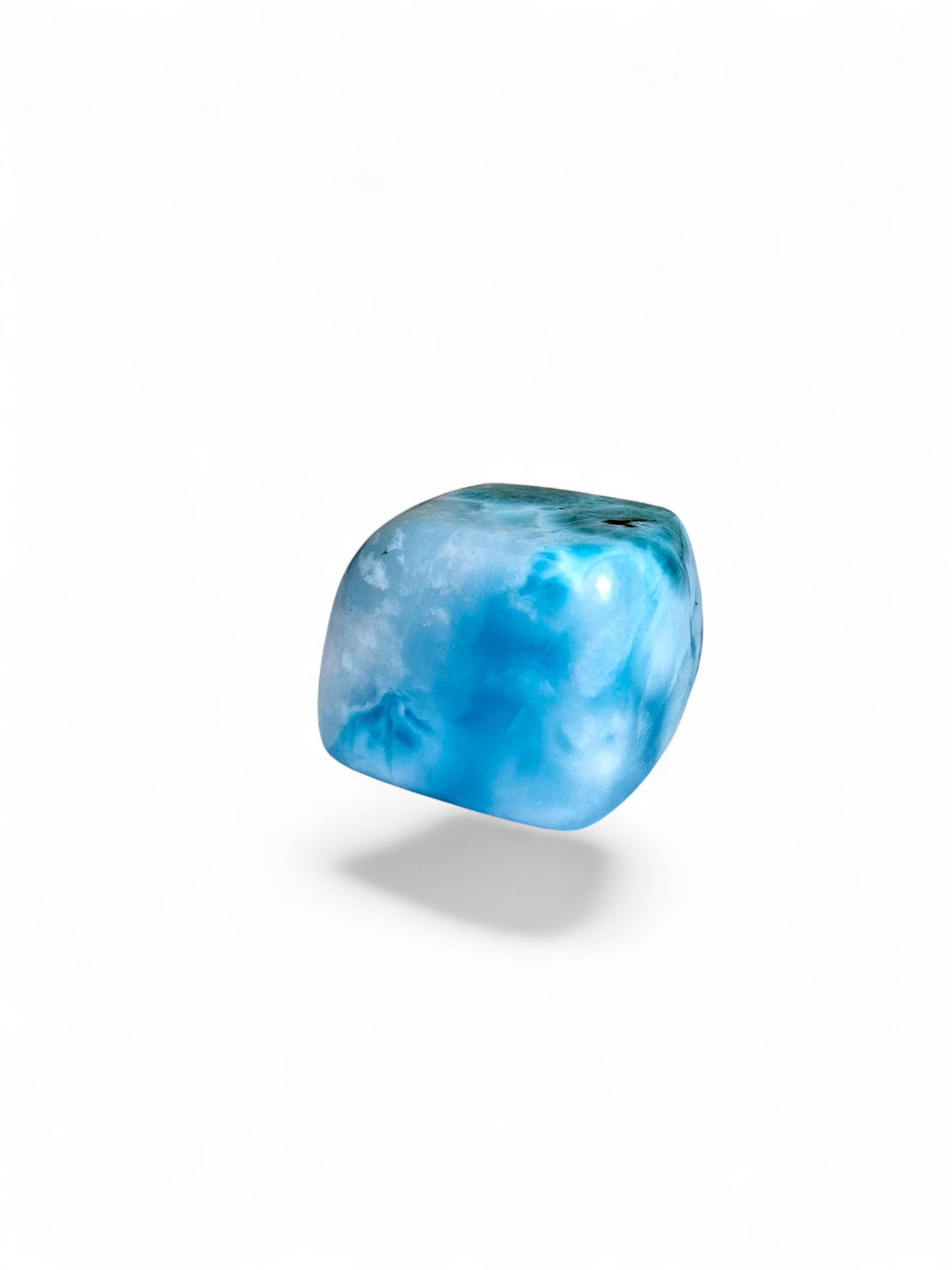 50 g Full Polished Natural Dominican Blue Larimar Stone Specimen Healing