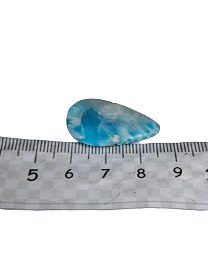 88 CT Natural Dominican Nice Blue Larimar Stone Cabochon