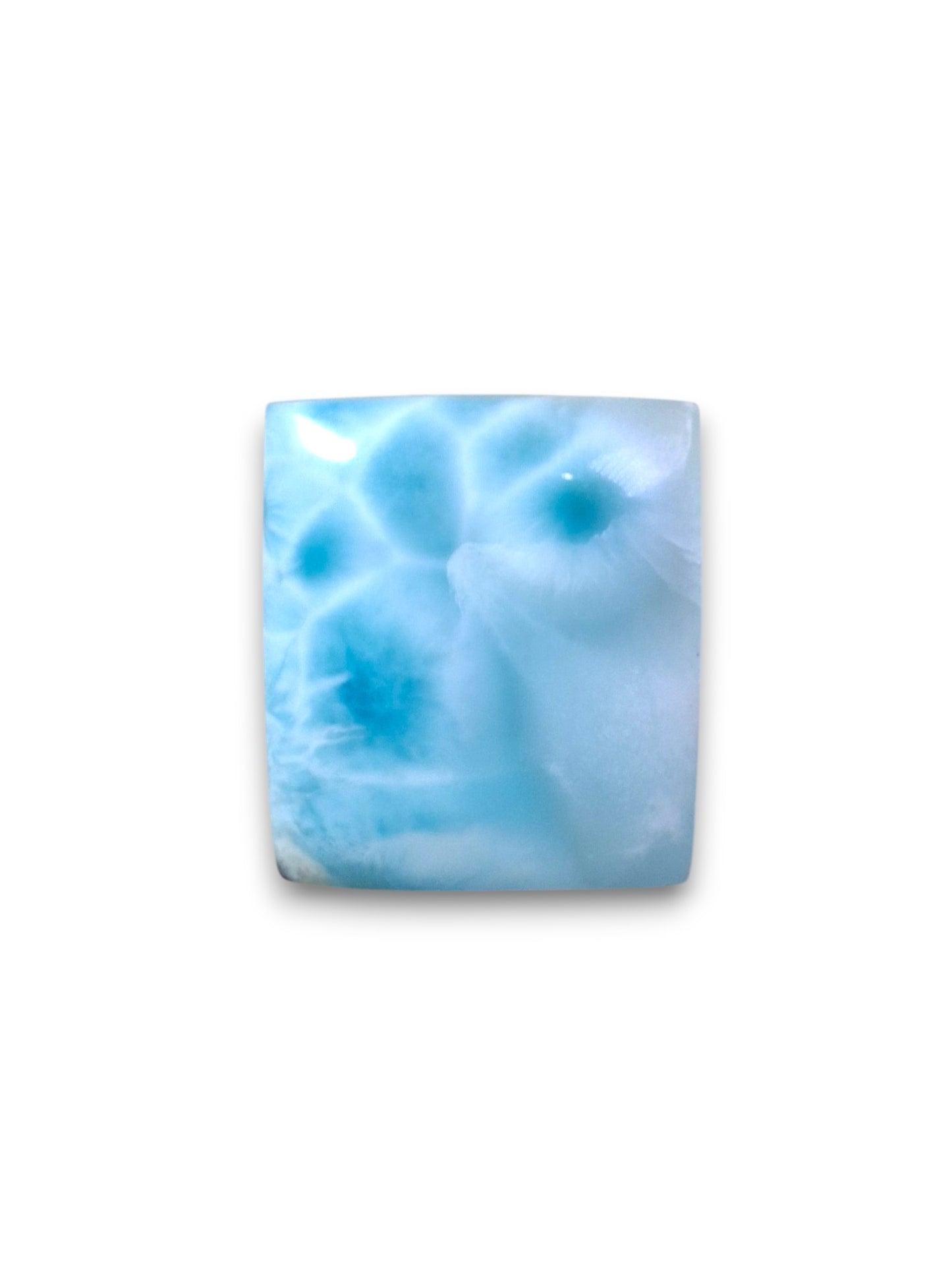 71 CT Natural Dominican Nice Blue Larimar Stone Cabochon