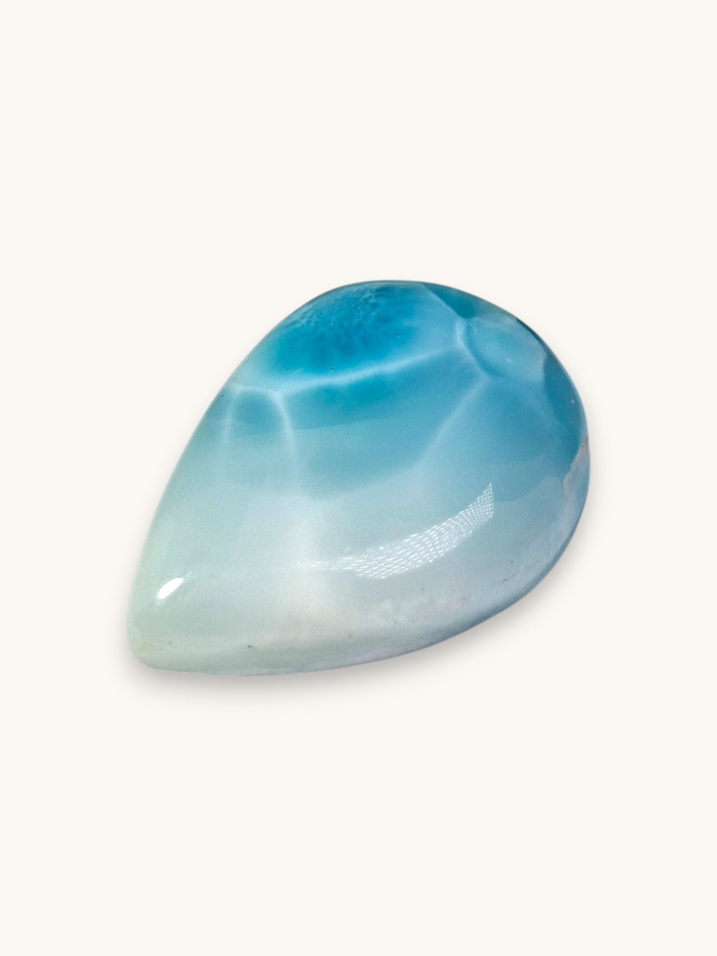 106 CT Natural Dominican Nice Blue Larimar Stone Cabochon