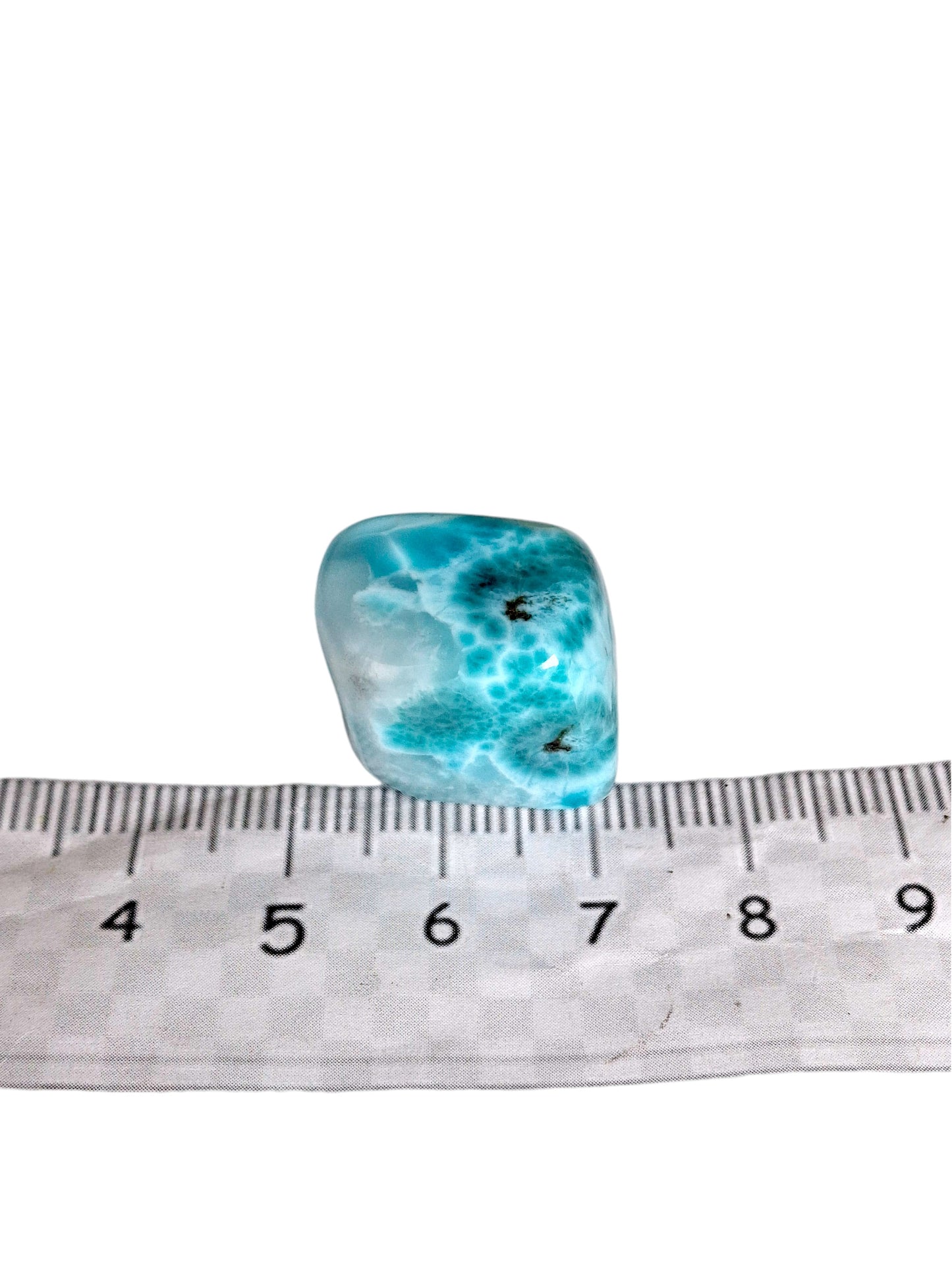 50 g Full Polished Natural Dominican Blue Larimar Stone Specimen Healing