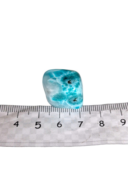 50 g Full Polished Natural Dominican Blue Larimar Stone Specimen Healing