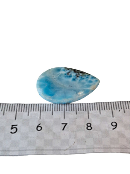 88 CT Natural Dominican Nice Blue Larimar Stone Cabochon