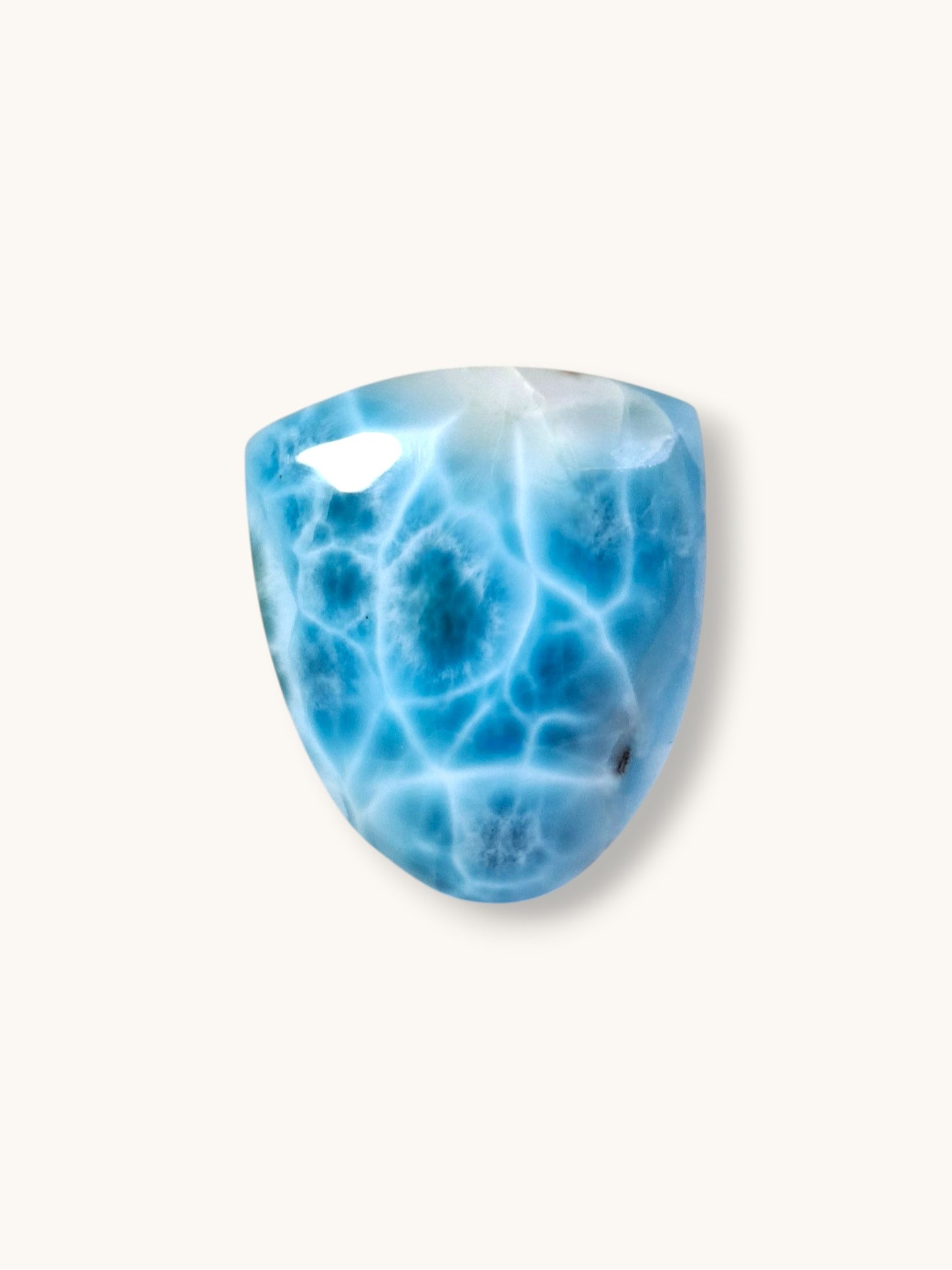 140 CT Natural Dominican Nice Blue Larimar Stone Cabochon
