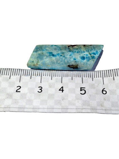 116 CT Natural Dominican Nice Blue Larimar Stone Cabochon