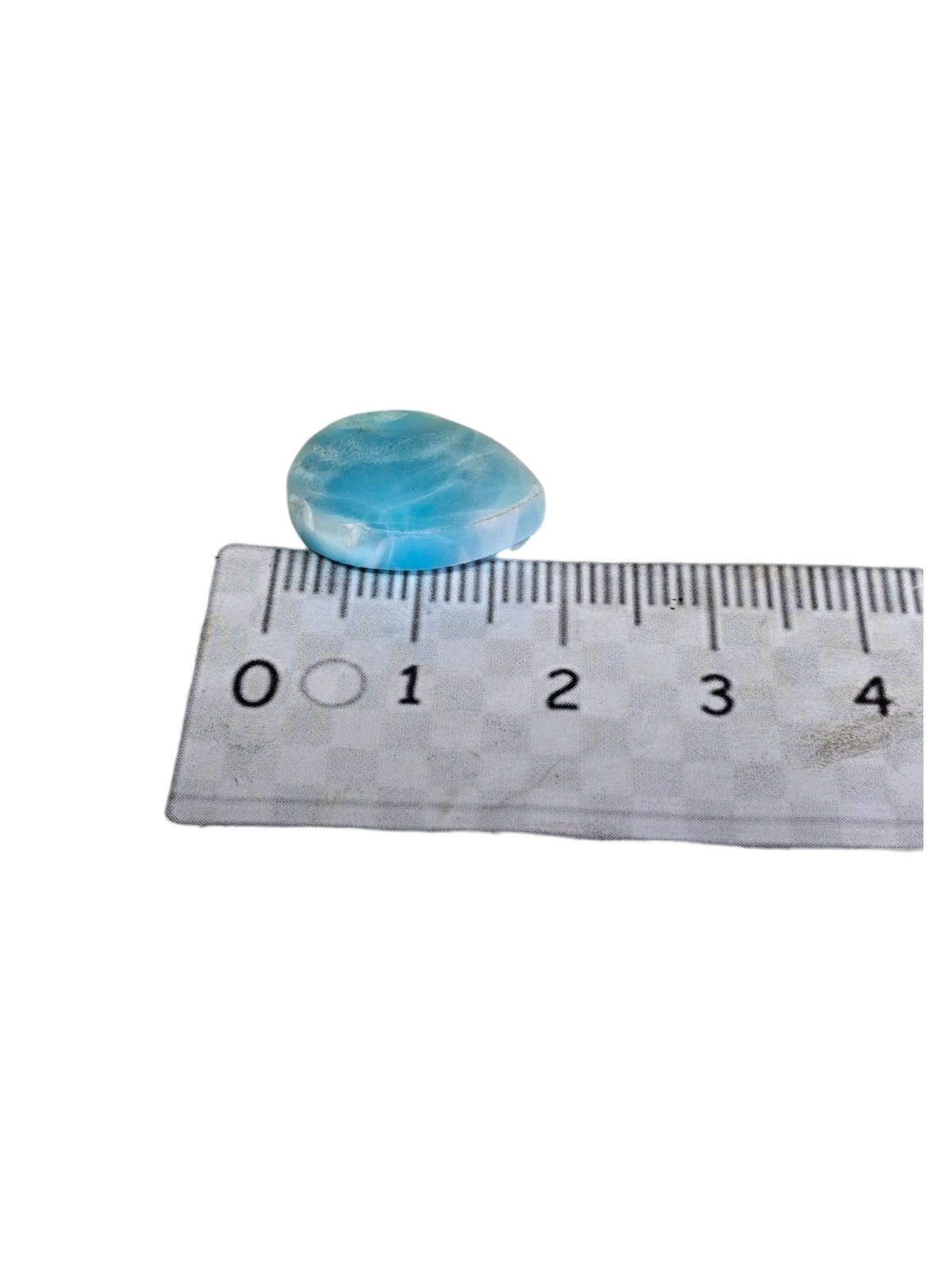 Natural Larimar Loose Cabochon Teardrop 51 Carats  Dominican Blue Gemstone Cab