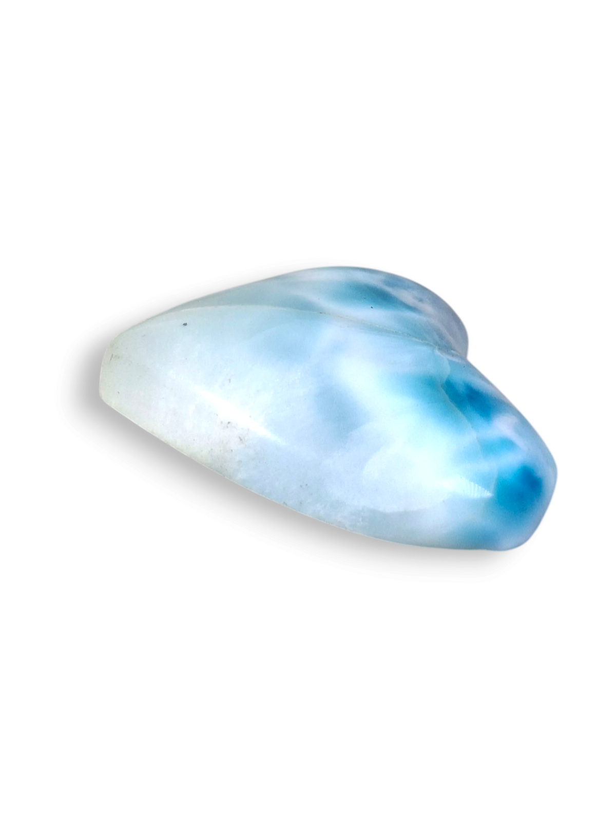 75 CT Larimar Heart Cabochon  Loose Blue Gemstone Natural Dominican  making